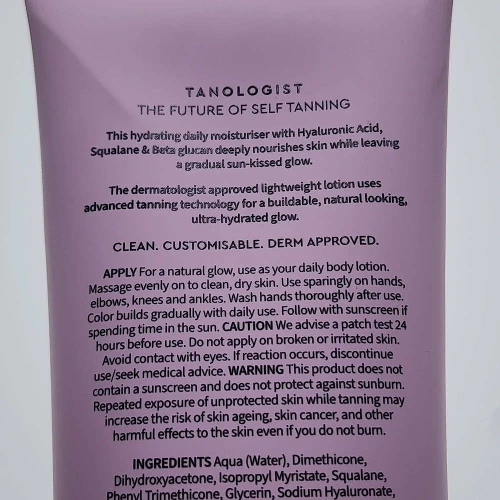 Tanologist Daily Glow Hydrating Gradual Tan Lotion Medium Dark 8.45‎ oz New